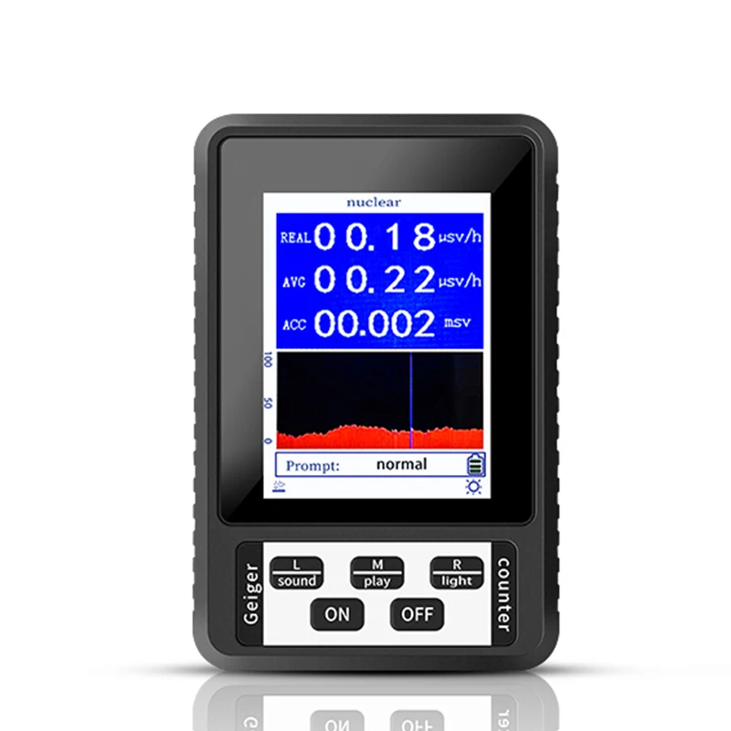 Nuclear Radiation Detector Color Display Screen Geiger Counter Personal BR-9B XR-1 Dosimeter Marble Detector Beta Gamma radiation detector geiger counter