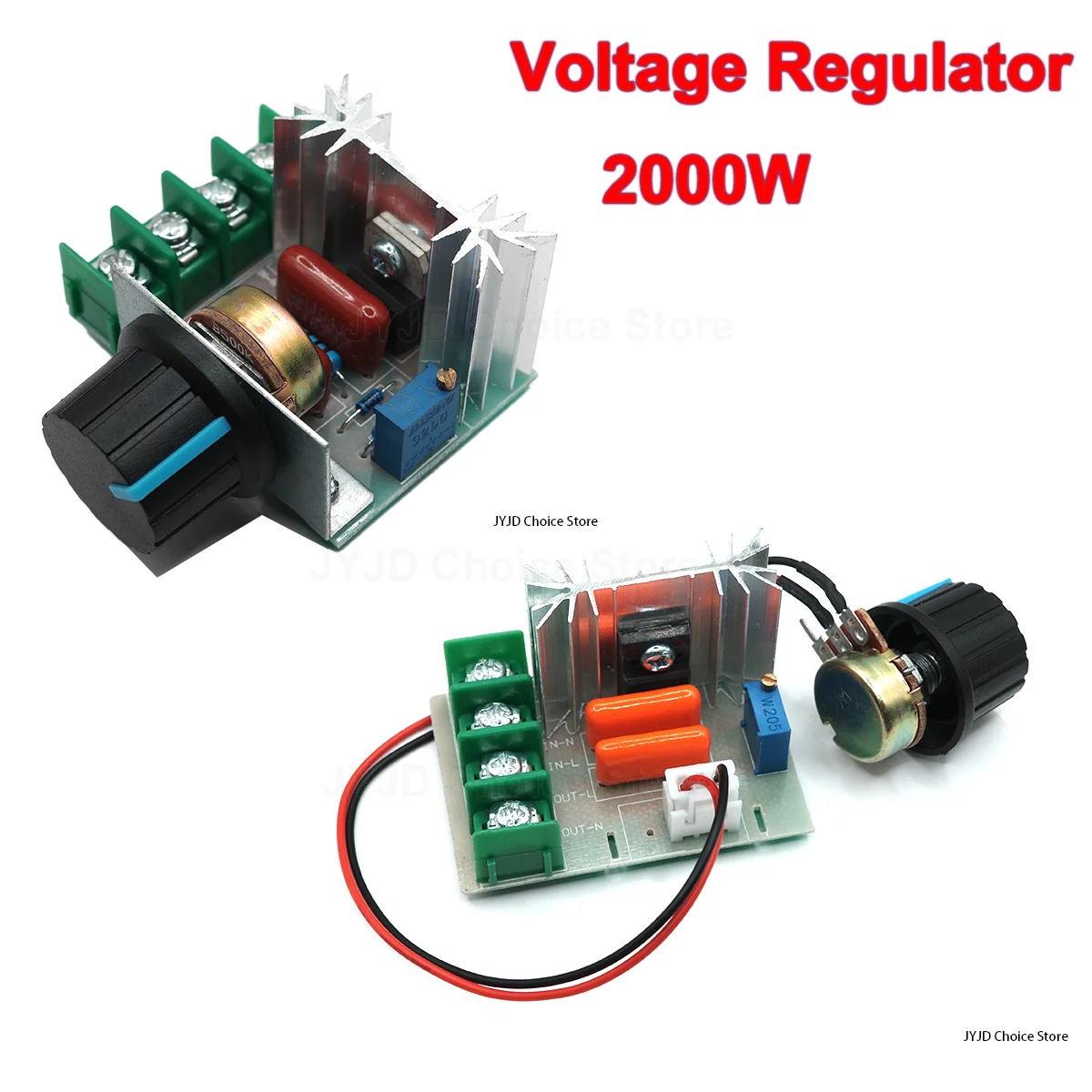 Voltage Regulator 2000 Watt AC 50-220 Volt Dimmer SCR Power Regulator Motor Speed Controller Home Improvement Regulators 2000W