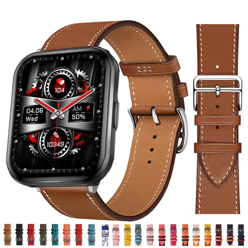 

Leather Band for KUMI KU6 Meta Smart Wristband Quick Releas Strap for KUMI KU6 Meta Correa Bracelet Watches Accessories