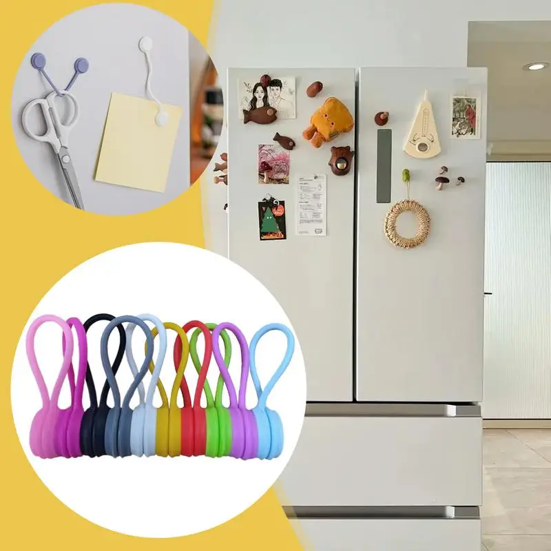 Reusable Cord Ties Charging Wire Organizer Charging Wire Organizer Phone Cord Holder Magnetic Cable Holder For