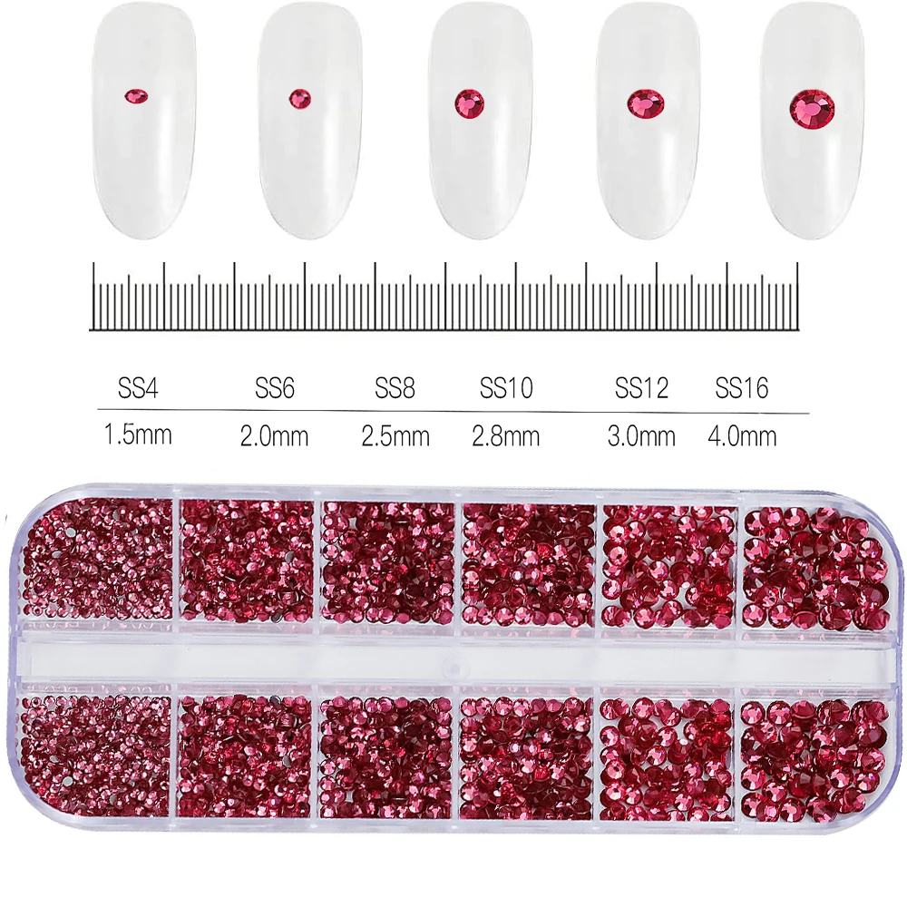 Sparkling Crystal Nail Art Rhinestones Kit with Tools