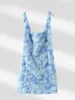 Fashion 3D Flower Mini Dress Women Sexy Slim Hip Package Female Party Dresses 2025 Vacation Beach Club Strap Rose Lady Robe 5