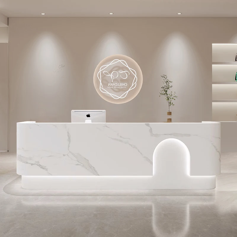 Bancone Bar Banco Reception Leggio Per Ufficio Bianco Conferenza Mobile Di Lusso Palestra Reception Podio Scvania Mobili Per Ufficio