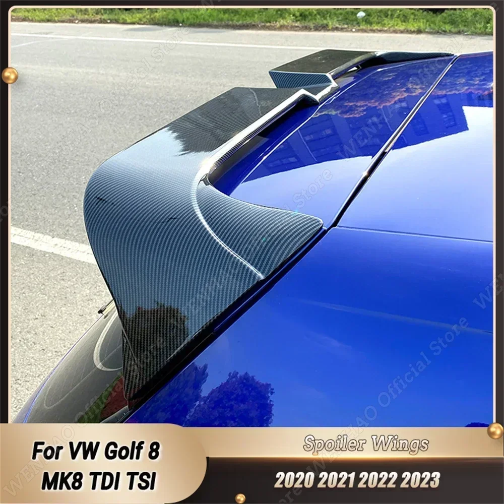 Stile Oettinger Per Vw Golf 8 Mk8 Tdi Tsi 2020 2021 2022 2023 Nero Lucido/Carbon Look Car Rear Roof Spoiler Wing Body Kit Tuning