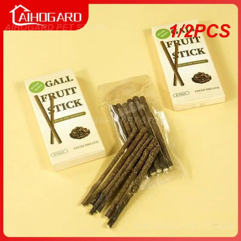 1/2PCS Sticks Natural Cat Mint Sticks Cat Catnip Chews Toys 1