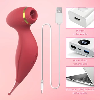 Clit Sucker Vibrator Powerful Nipple Sucking Blowjob Clitoris Stimulator Erotic Sex Toys for Women Vagina Masturbator Products 6