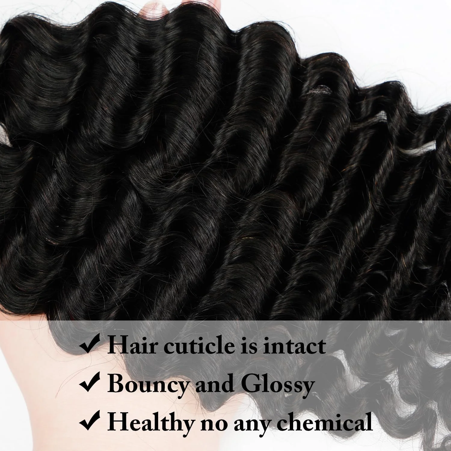 Deep Wave Bulk Human Hair for Braiding Remy Hair Unprocessed Curly Human hair No Weft Bundles 100g 1Pack/2 Bundles