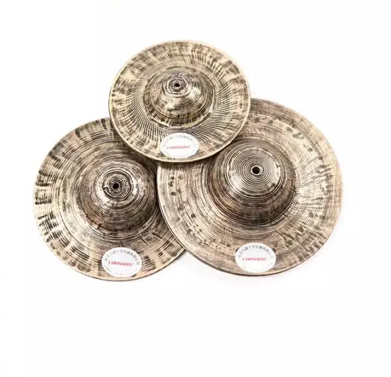 Chinese Traditional Bronze Small Cymbals Folk Stage Performance Professional Percussion Instrument Small Cymbals