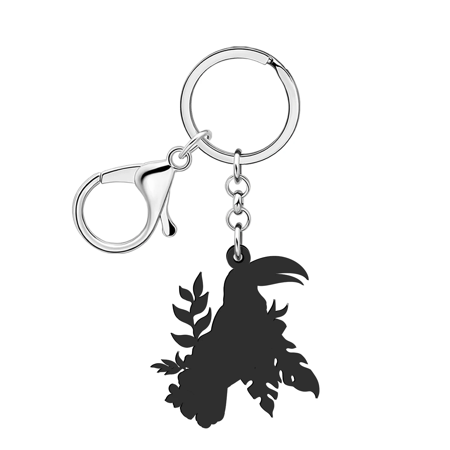 WEVENI Porte-clés Toucan En Acrylique Avec Animaux Tropicaux, Cadeaux