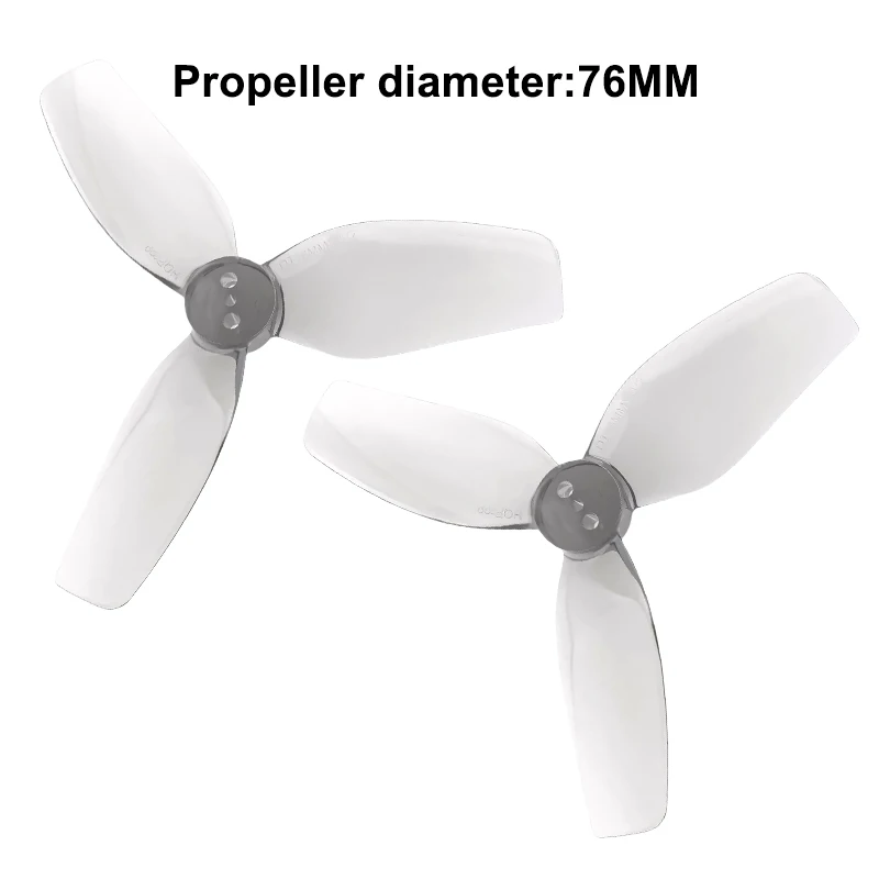 Hélices 76mm 3 Pales PC pour Drone FPV - Lot de 2/4 Paires