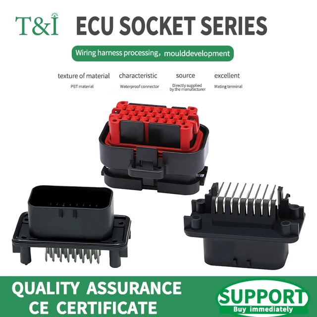 1/5/20PCS ECU Controller 8 14 23 35Pin Positions AMPSEAL PCB Mount Housing Plug Header Vertical Male Connector 776228-1 770680-1 1