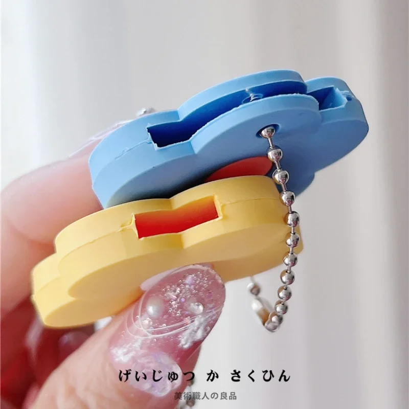 1PC Color Foot Cartoon Key Cover Cap Silicone Key Accessories Cute Holder Fashion Keys Chain For Girl Women Trinket Gift