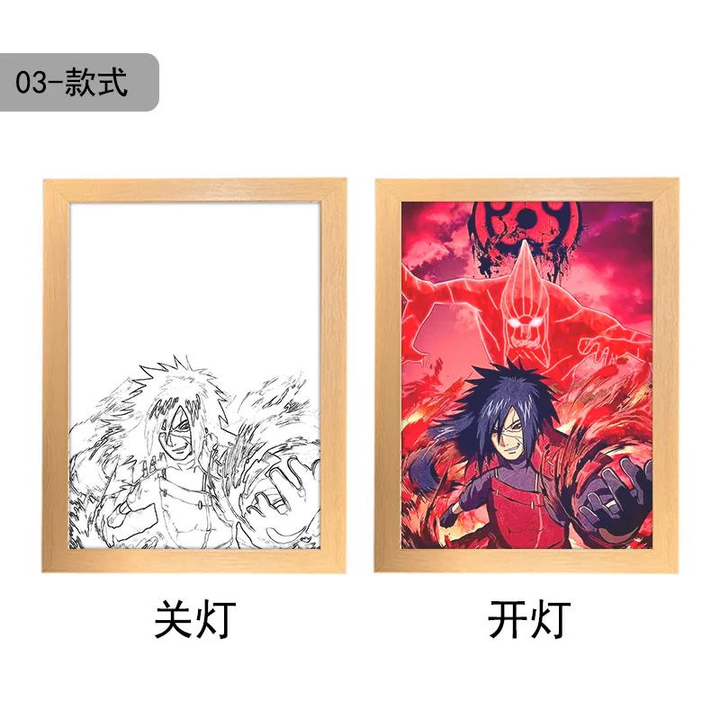 Naruto Anime Photo Frame Night Light Box