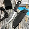 TOPS Brakimo Fixed Blade Knife D2 Blade Nylon Fiber Handle Tactical Knife Outdoor Camping Survival Hunting Tool EDC Pocket Knife 1
