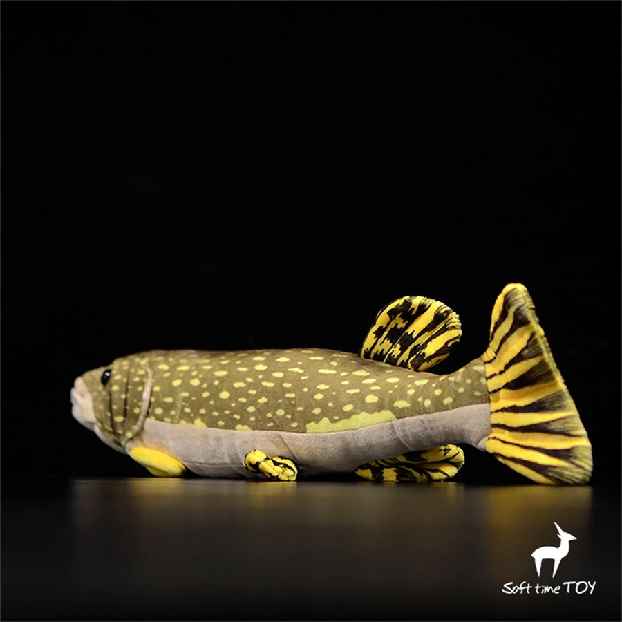 Esox Lucius High Fidelity Anime Cute Plushie Northern Pike Plush Toys Lifelike Animals Simulation Stuffed Doll Kawai Toy Gifts 3