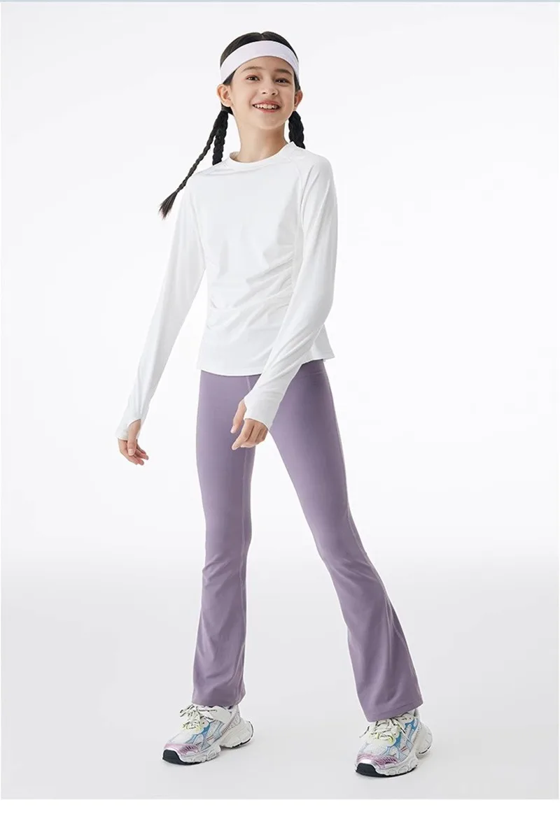Girls Long Sleeved Shirt Tennis Children Outdoor Sports T-Shirts Lightweight Athletic Quick Dry Running Tee Fitness Yoga Clothes 13 Sa960afabe2834850b69739876dc562e14