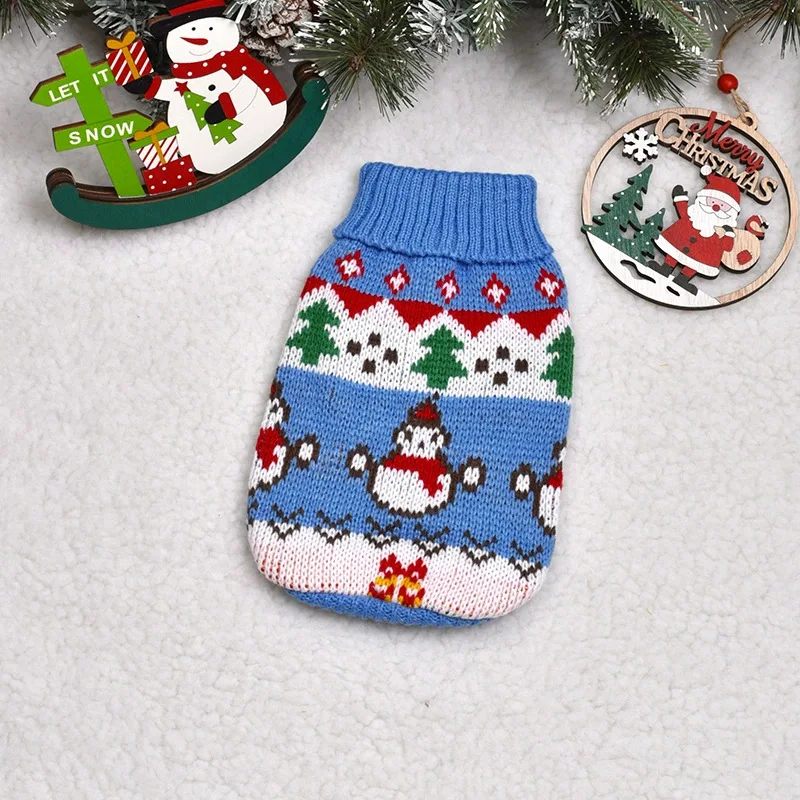 Pet Clothes Dog Sweater Cat Costume Small Dogs Christmas Deer Clothing Coat Halloween Warm Knitted Pet Coat