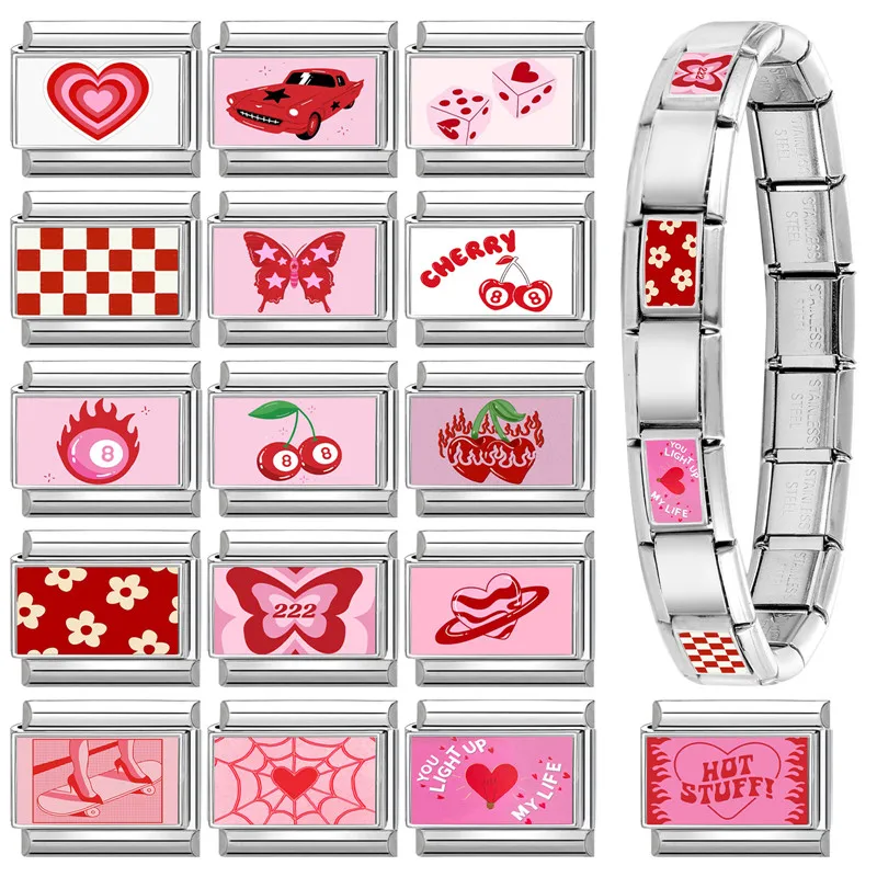 DIY Charms Jewelry Accessories Stainless Steel Bracelet