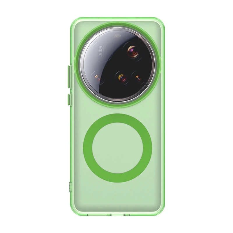 Xiaomi 15 Ultra 5G Magnetic Transparent Matte Phone Case with Wireless Charging Support