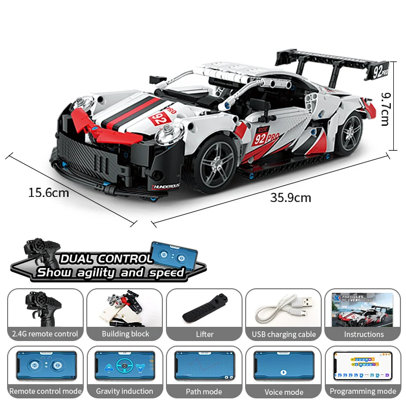 Technical Car App Remote Control K96122 Moter Power Building Blocks Bricks Super Racing Car Sets Toys For Boys Kids Gift Moc Set