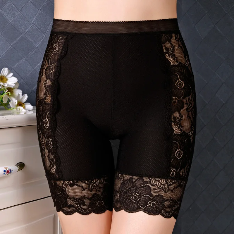 2022 spring Female Panties Lace Seamless Safety Short Pants Women's High Waist Stretch Shorts Briefs Slimming Underwear Lingerie