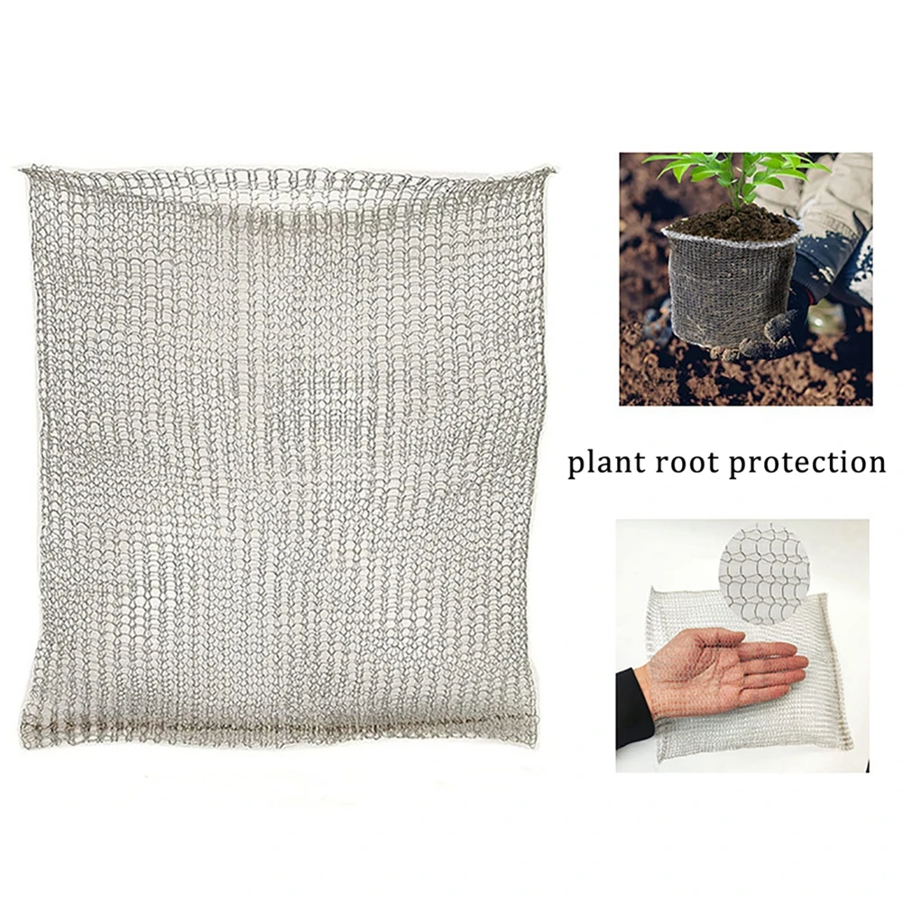 6pcs Root Protector Wire Baskets Root Protector Plants Baskets Cord Protector Woven Baskets Stainless Steel Outdoor Cover 5