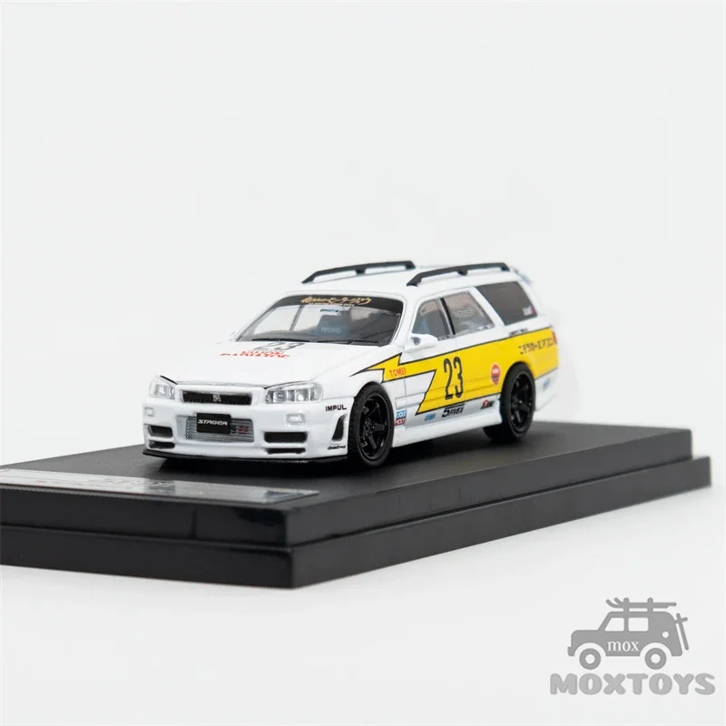 ズーム-ダイキャストモデルカー,1:64,stagea,1gen,wc34,260rs,ワゴン