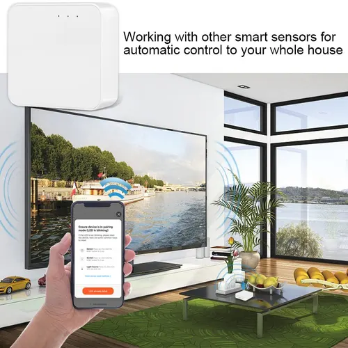 Zigbee 스마트 멀티 모드 게이트웨이, 와이파이, 블루투스 호환 허브 브리지, SmartLife 앱, 음성 제어, 투야 알렉사 구글 홈으로 작동 4