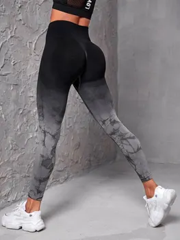 Yoga Pants Women Seamless Leggings Push Up Sports Fitness Joggings High Waist Gym Workout Scrunch Tie Dye Running Leggings 1