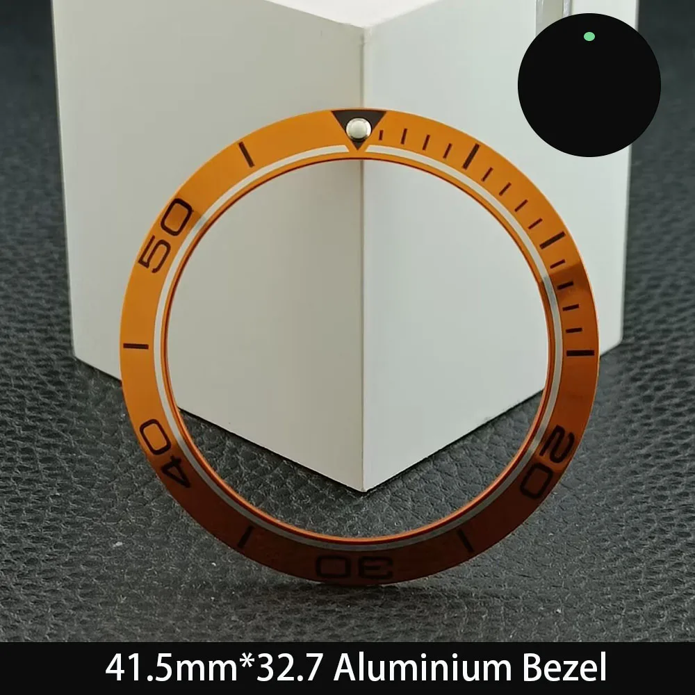 Luminous Ceramic/Aluminum Bezel with Decorative Ring for Men's Watch Accessories