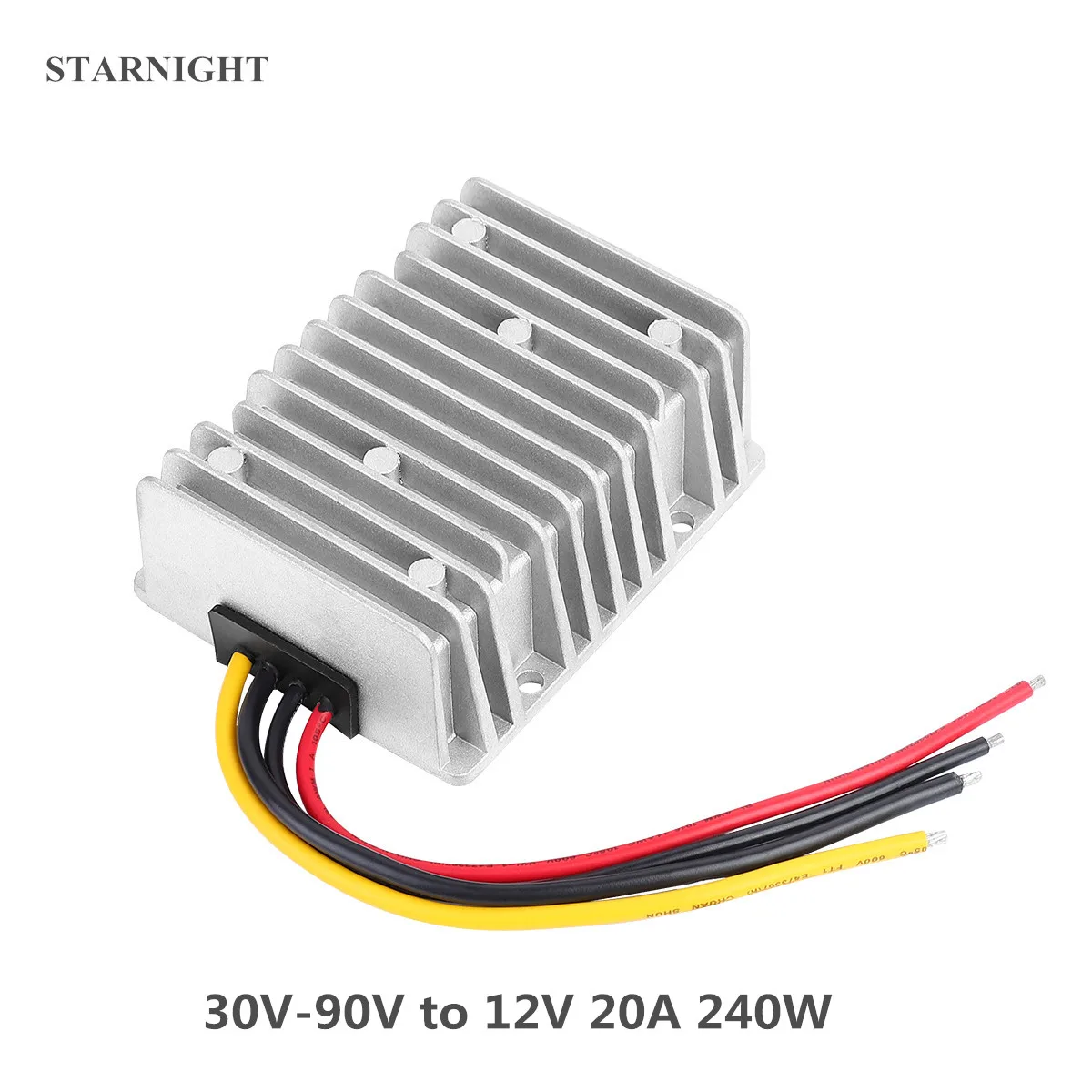 

Преобразователь напряжения постоянного тока 30-90 в постоянный ток 12 В 20A 240 Вт, трансформатор, регулятор, понижающий модуль питания, источник питания для быстрой автомобильной солнечной батареи