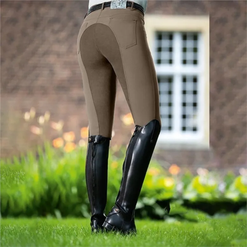 Culotte d'équitation anglaise femme marron équestre Equi-stretch neuve