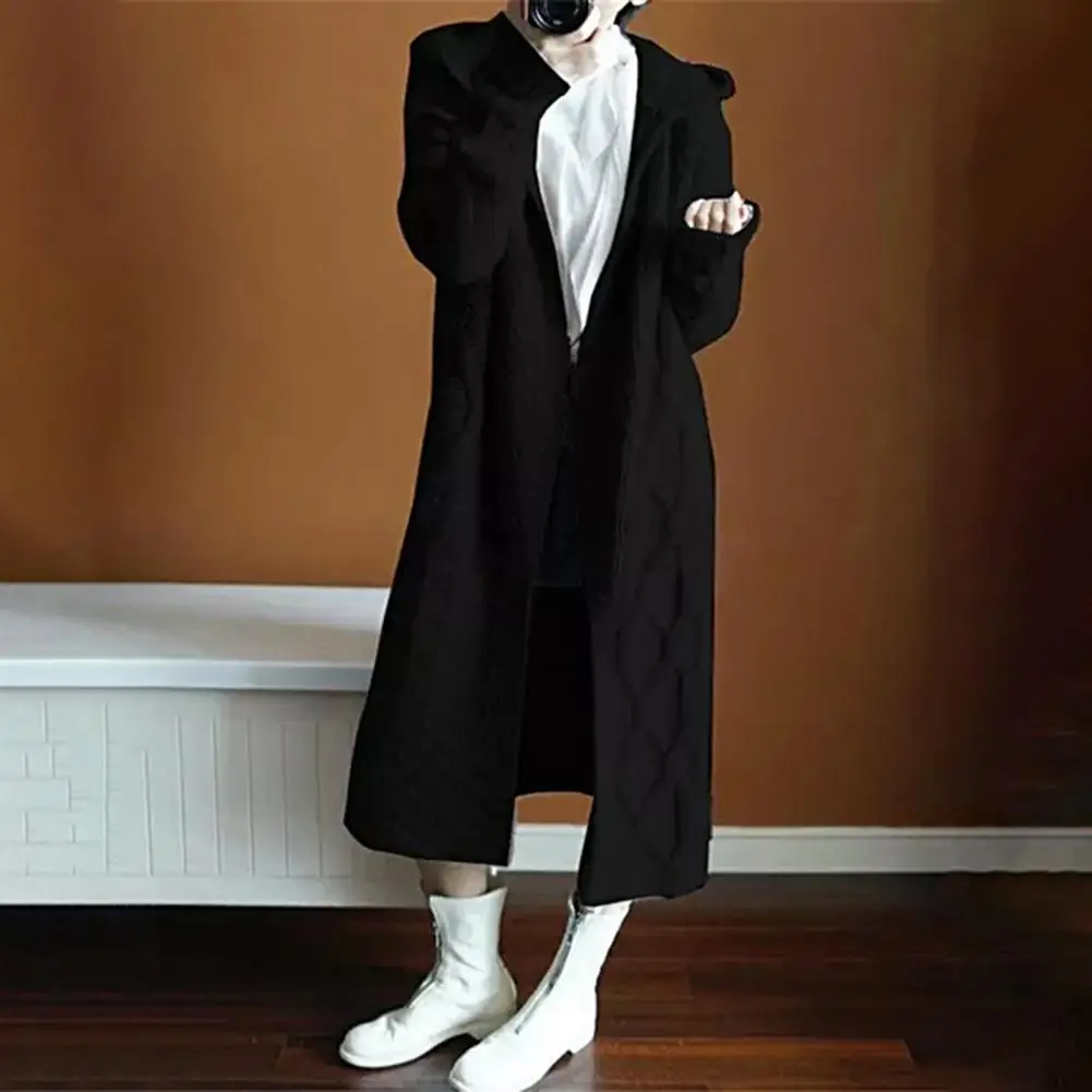

Женское вязаное пальто, свободный женский кардиган с капюшоном, длинный Стильный вязаный жакет, трикотажная одежда