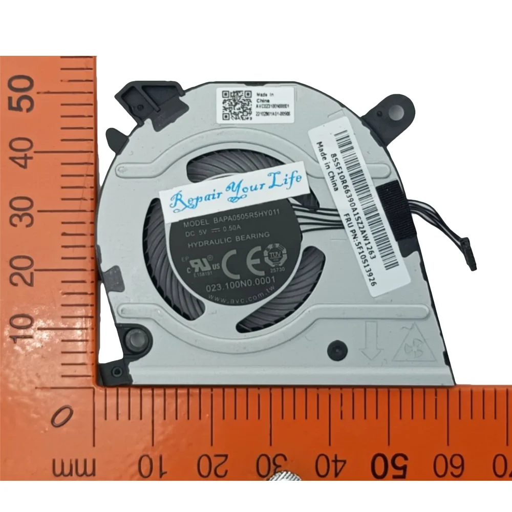 Ventilateur De Refroidissement CPU/GPU Pour Lenovo ThinkBook 13s-IML 13s-IWL - 5V, Connecteur 4 Broches