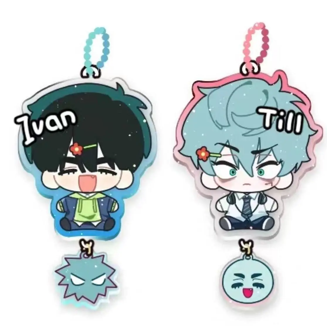 Anime Keychain Alien Stage Ivan Till Cosplay Acrylic Kawaii For Backpack Pendant