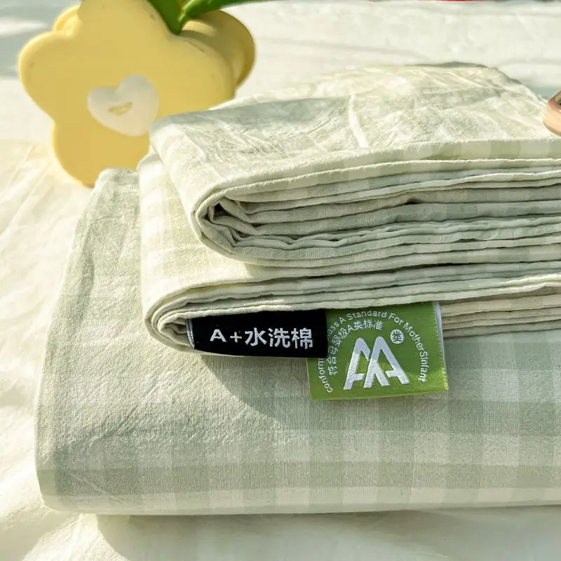Bed Sheet Household Washable Cotton Skin-friendly Soft Bedding Luxury Breathable Bedspread Adults Students Universal Daily Ins 4