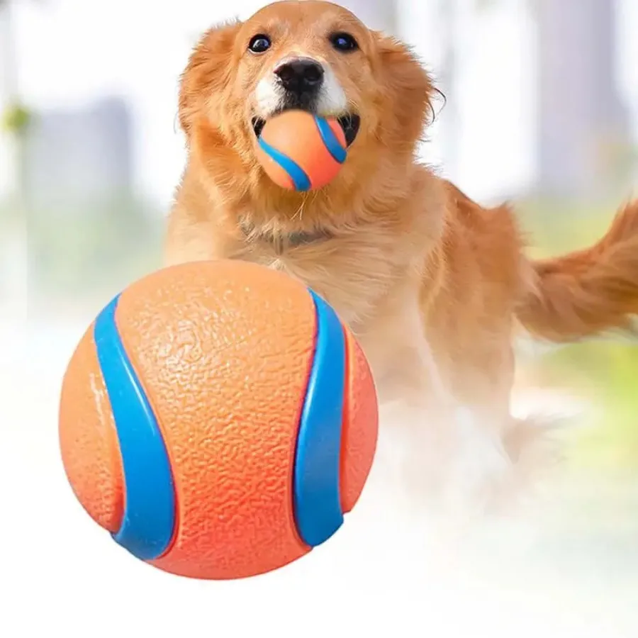 Dog Toy Ball Dog Fetch Ball Toy Tough Pet Ball Puppy Chew Toy Solid Elastic Jumping Ball Pet Accessories For Large Medium Small 3