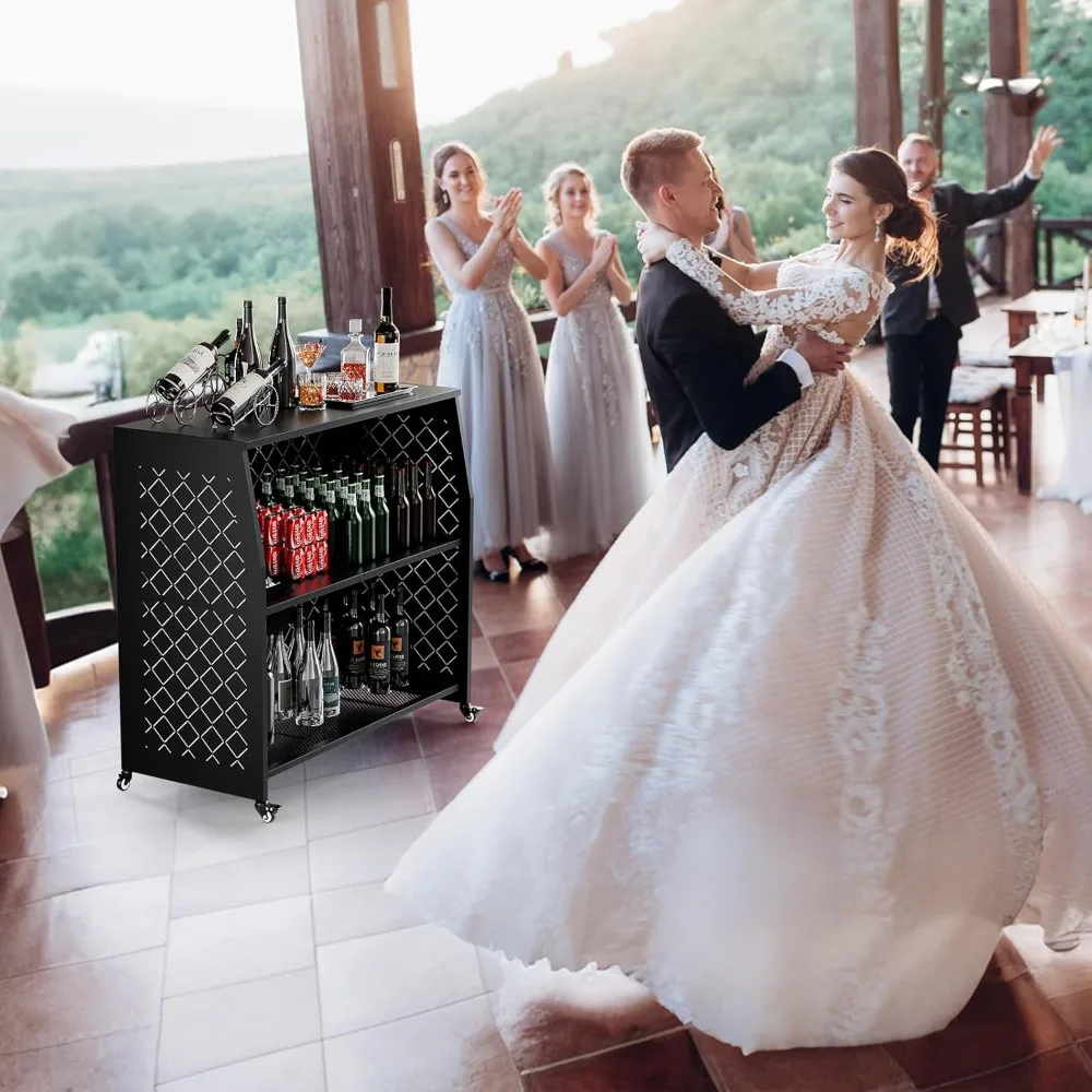 Rolling Three-Tier Event Bar Table 5