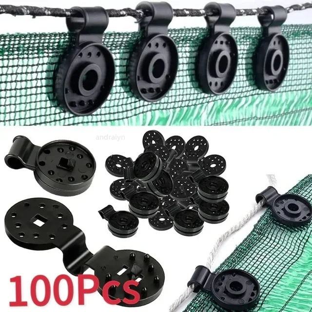 5-200pcs Awning Plastic Clips Outdoor Shade Cloth Net Clip Camping Garden Tools Garden Buildings Fence Net Fix Clamp Awning Hook