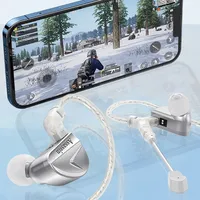 CVJ Assassin Silver in Ear Earphones 1BA+1DD+1Vibrate Game Mode HIFI Microphone Hybrid Tuning Switch Wired Earbuds IEM Headphone - Image 2
