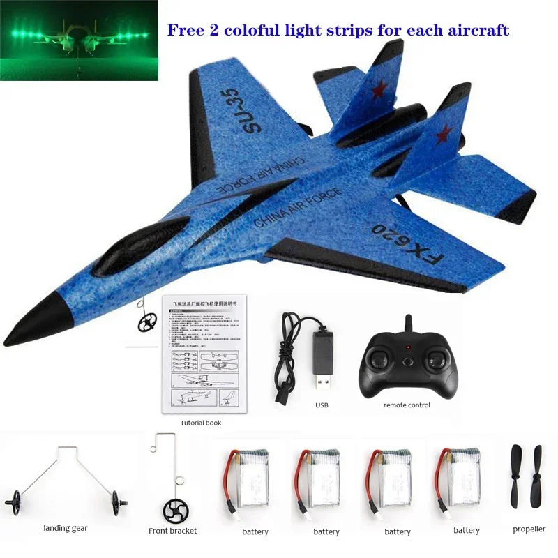 Avion Radiocommandé SU35 2,4 GHz Avec Lumière LED Et 2