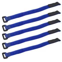 5 - Pack Universal Bicycle Handlebar Strap: Nylon Tie for Securing Flashlights and Accessories (20X300mm blue)