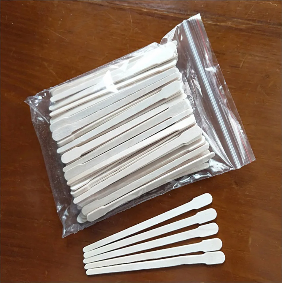 200/400pcs Waxing Sticks Smooth Face Eyebrows Wax Spatulas Disposable Wooden Hair Removal Applicator Spatulas Body Beauty Tool