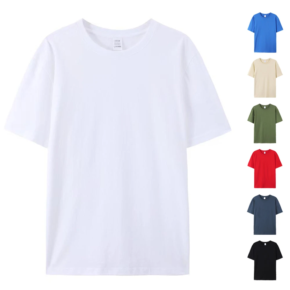 Maglietta Bianca In Cotone 100% Maglietta Unisex Girocollo Di Alta Qualità T-Shirt Uomo Herren Maglietta Uomo Homme Coton Franela De Algodon