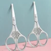 Chinese style Makeup scissors，Nose Hair Scissors，Stainless Steel Eyebrow Scissors,Safety Rounded Tip Small Scissors for Eyebrow 1