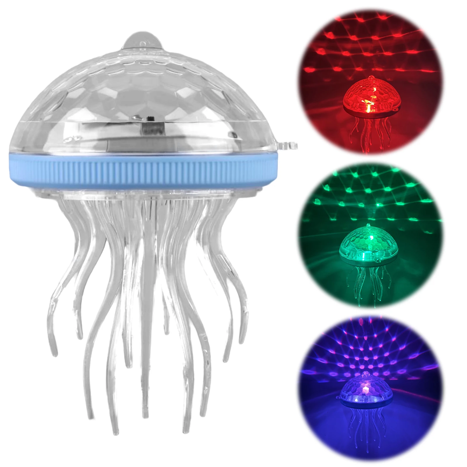 Solar Jellyfish Pool Light Dynamic RGB Color Changing Floating Pool Light Waterproof Atmosphere Light for Party Wedding Decor
