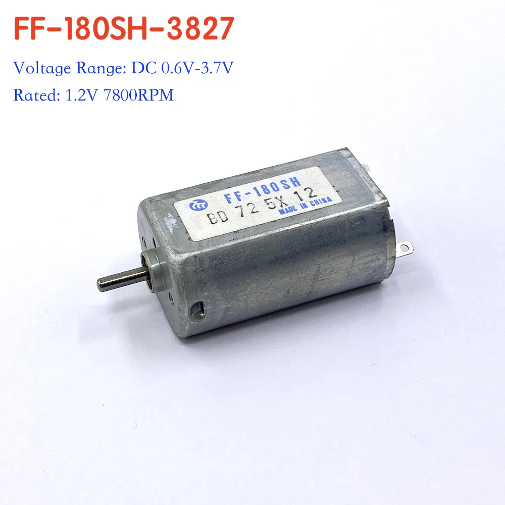 Mabuchi FK-180SH-3827 DC 3V Micro Brush Motor - 17400 RPM, 18mA, For DIY Projects