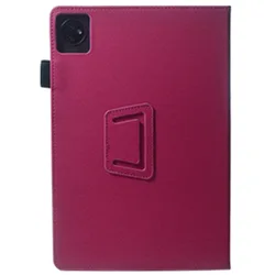 Oukitel OT5 Premium Fabric Texture PU Leather Flip Case with Stand and Pen Holder for Oukitel OT5 (Wine Red)