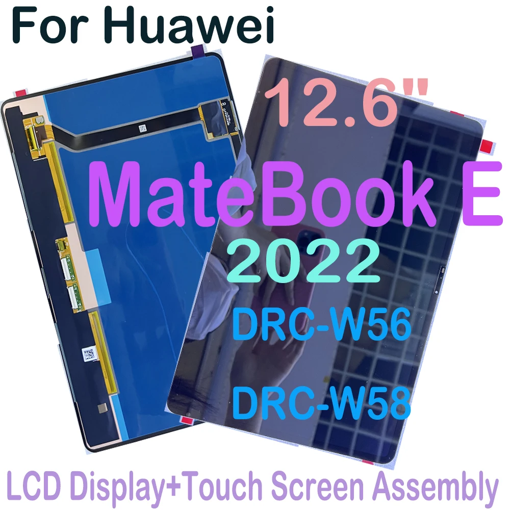 12.6 Original LCD Screen For Huawei MateBook E 2022 DRC-W56 DRC-W58 LCD Display Touch Screen Digitizer Assembly Replacement