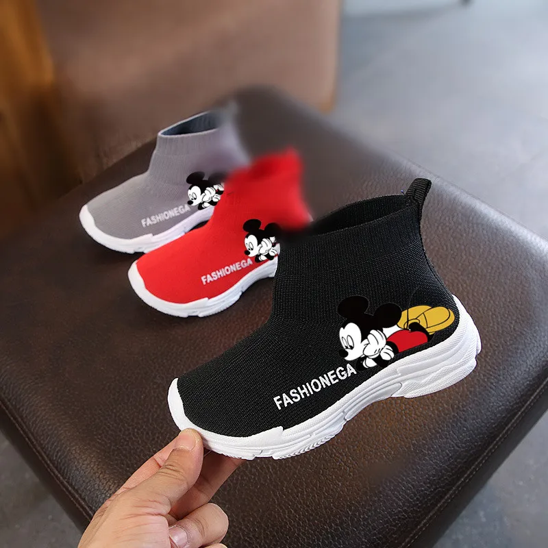Disney children's cartoon Minnie non-slip soft sole Mickey Mouse casual shoes sports shoes student running